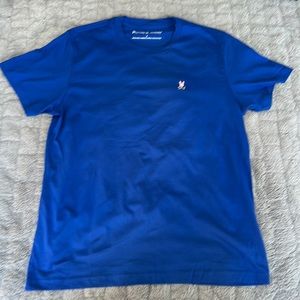 Psycho Bunny soft blue tee